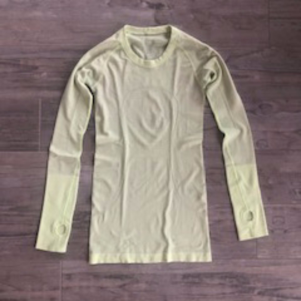 Lululemon Swiftly Tech Long Sleeve Yellow Size 4